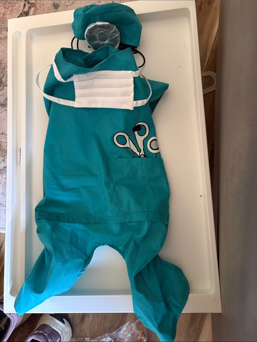 Michaels Teal Scrub Hat with Elastic Band